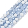 Frosted Crackle Glass Beads Strands GLAA-U001-6mm-M14-1