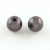 Spray Painted Acrylic Beads MACR-Q154-8mm-N05-2