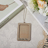 Rectangle with Word I Love You Mom Wood Hanging Photo Frame HJEW-SP0001-19B-3
