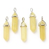 Natural Peridot Pointed Pendants X-G-M378-01P-A32-1