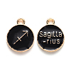 Alloy Enamel Pendants ENAM-S124-01B-08F-1