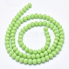 Faceted Rondelle Glass Beads Strands X-GLAA-I033-6mm-34-2
