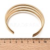 Boho 304 Stainless Steel 3-Line Cuff Bangles SA-CBA1E89-01A-G-5