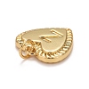 Rack Plating Real 18K Gold Plated Brass Pendants KK-E260-01G-Z-3