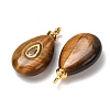 Natural Tiger Eye Pendants GG-CBAA798-01G-07-3
