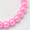 Baking Paint Pearlized Glass Pearl Round Bead Strands X-HY-Q003-4mm-68-2