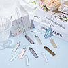DIY Blank Dome Rectangle Pendant Kits DIY-SP0001-97-3