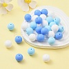 30Pcs 3 Colors Silicone Beads Round Rubber Bead 15MM Loose Spacer Beads for DIY Supplies Jewelry Keychain Making SIL-FS0001-01D-7