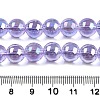 Electroplate Transparent Glass Beads Strands GLAA-T032-T10mm-AB01-2