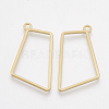 Smooth Surface Alloy Open Back Bezel Pendants PALLOY-S117-130-1