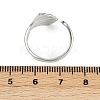 Brass Adjustable Cuff Rings for Women RJEW-B132-01B-G-5