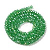 Baking Electroplate Glass Beads Strands DGLA-A039-J4mm-B03-2