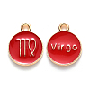 Alloy Enamel Pendants X-ENAM-S124-01B-07B-1