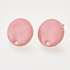 Iron Enamel Stud Earring Findings IFIN-N003-02B-1