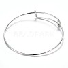 Adjustable 304 Stainless Steel Expandable Bangle Making BJEW-G515-02P-2