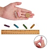 6Pcs 6 Colors Electroplated Natural Druzy Agate Links Connectors sgG-SZ0001-17-2