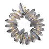 Electroplate Natural Quartz Crystal Beads Strands G-F800-B12-2