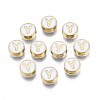 Alloy Enamel Beads ENAM-N052-006-01Y-RS-1