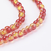 Spray Painted Crackle Glass Beads Strands CCG-Q002-4mm-10-3
