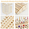 Detachable Wooden Paint Display Shelf AJEW-WH0518-74-4