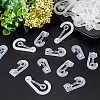  180Pcs 3 Style PP Plastic Display Snap Hooks FIND-NB0002-90A-5