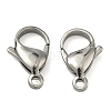 Tarnish Resistant 304 Stainless Steel Lobster Claw Clasps STAS-G035-G-2
