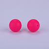 Round Silicone Focal Beads SI-JX0046A-18-2