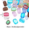 48Pcs 8 Colors Synthetic Moonstone Beads Strands G-SZ0001-05-2