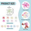 50Pcs 2 Styles Acrylic Bead Caps OACR-TA0004-84-4