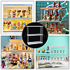 2-Tier Transparent Acrylic Minifigures Display Case ODIS-WH0043-23B-5