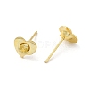 Heart 201 Stainless Steel Stud Earring Findings STAS-Q315-02G-2