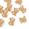 SHEGRACE Brass Clear Cubic Zirconia Beads XGRQ4G675-684G-1