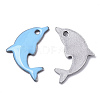 201 Stainless Steel Enamel Pendants X-STAS-N088-16G-2