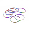 Fashion 201 Stainless Steel Bangle Sets BJEW-L664-024D-C-1-2