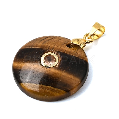 Natural Tiger Eye Pendants GG-CBA260E-03G-12-1
