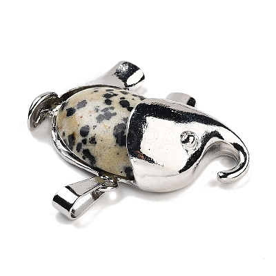 Natural Dalmatian Jasper Pendants G-G112-01P-15-1