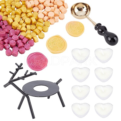  CRASPIRE Sealing Wax Beads Kit, Wax Seal Beads Heart