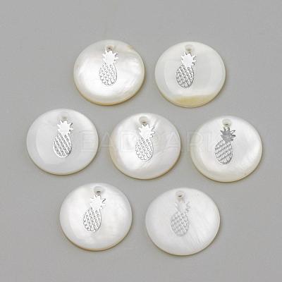 Freshwater Shell Pendants SHEL-Q010-009P-1