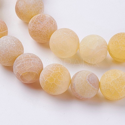 Natural Weathered Agate Beads Strands X-G-G589-8mm-02-1