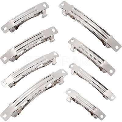80Pcs 4 Styles Iron Hair Barrette Findings IFIN-SC0001-64-1