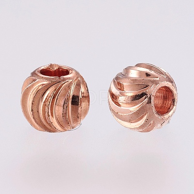 Brass Spacer Beads LS-KK-G312-01RG-4mm-RG-1