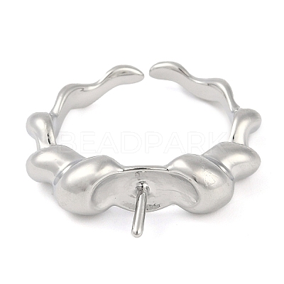 Brass Cuff Finger Ring Settings LS-KK-L219-15C-P-1
