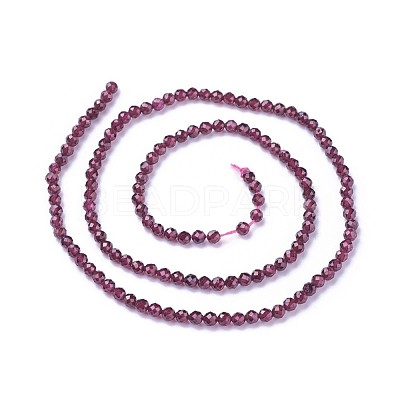 Natural Garnet Beads Strands G-F619-17A-4mm-1