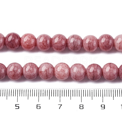 Ombre Effect Dyed Glass Beads Strands GLAA-T031-01O-01-1