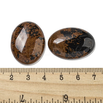 Natural Mahogany Obsidian Cabochons G-C115-01B-34-1