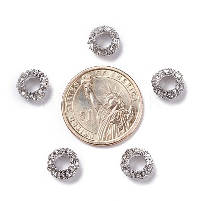 Alloy Rhinestone European Beads CPDL-H998-18-1