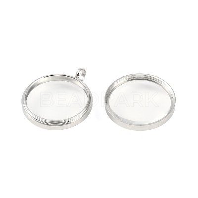 304 Stainless Stee Locket Pendants STAS-S132-15P-02-1