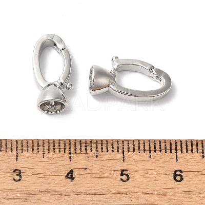 Brass Fold Over Clasps KK-H483-10P-1