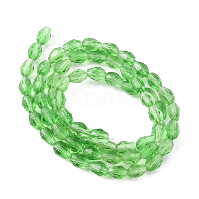 Glass Beads Strands X-GLAA-R024-6x4mm-6-1