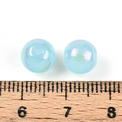 Electroplate Pearlized Glass Pearl Beads EGLA-T021-14B-07-1